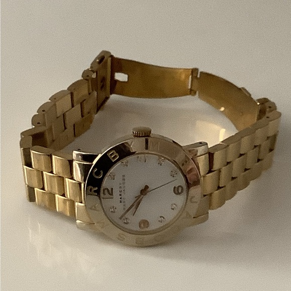 Marc by Marc Jacobs Gold-Tone Watch with White Dial - Picture 3 of 5